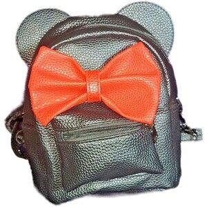 Vegan Leather Mickey Mouse Backpack - Disney, Cute, Eco-Friendly, Kids & Adults